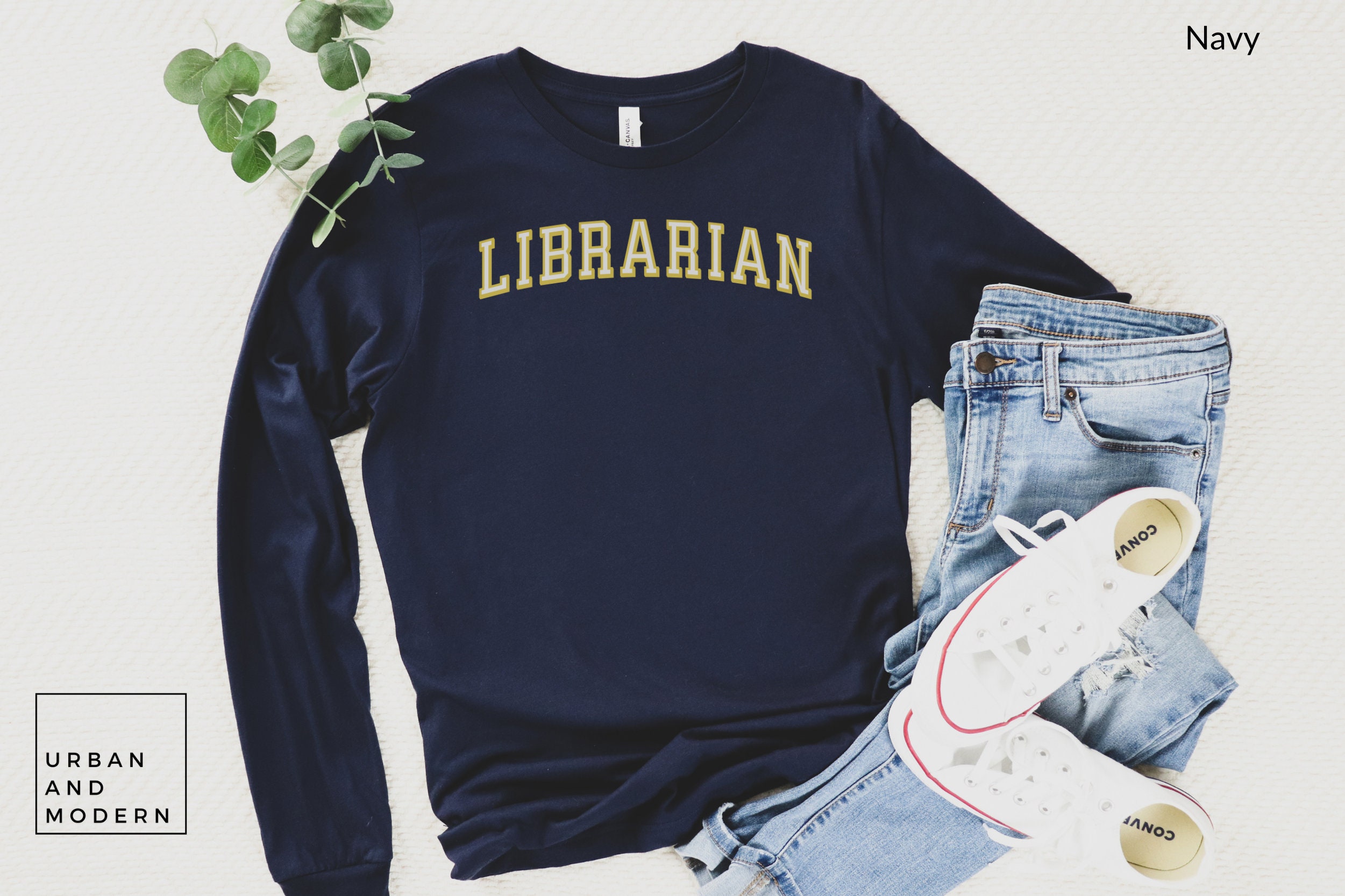 Librarian Long Sleeve Tee, Graduation Gift, Bookworm, Gifts