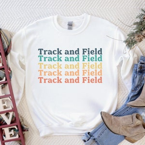 track and field sweatshirt, Track & Field Crewneck Sweatshirt, track and field team, track and field team image 4