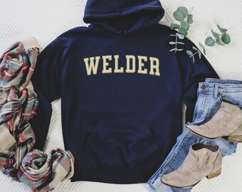 welder hoodie, welder shirt, welder gift gift for welder, welder, varsity, collegiate