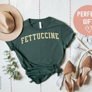 fettuccine tshirt, pasta gift, pasta shirt, pasta lover, fettuccine t-shirt, noodle lover, foodie gift