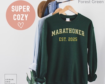 marathoner est 2025 ,marathon runner gift, marathon finisher, marathon running shirt, marathon in training shirt, varsity shirt