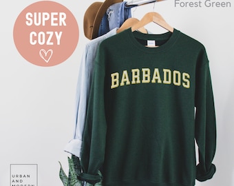 Barbados sweatshirt,Barbados sweater, Caribbean  gifts, barbados vacation,Barbados trip, varsity