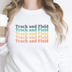 track and field sweatshirt, Track & Field Crewneck Sweatshirt, track and field team, track and field team image 2