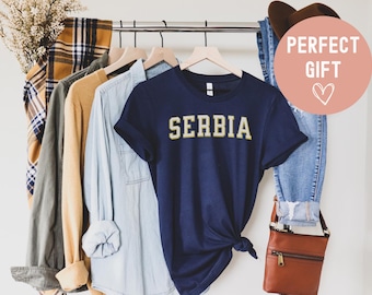 serbia shirt, serbia gift, serbia tshirt, serbia jersey, serbia tee, serbian shirt, serbian gift, collegiate, varsity