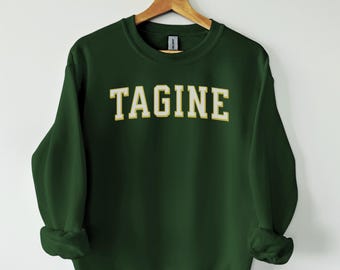 sweat-shirt tajine, tajine de poulet, cadeau tajine, chemise tajine, chemise gourmet, cadeau nourriture drôle, t-shirt nourriture