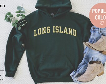 long island hoodie,  New York sweatshirt, NY gifts, long island sweater, shirt, collegiate, NY gifts, college, souvenir