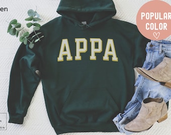 appa hoodie, app sweatshirt, appa shirt, appa fathers day, app dad gift, appa birthday,
