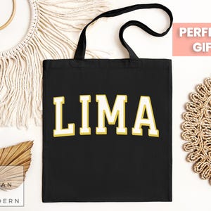 lima tote bag, lima gift, lima Peru, Peru gift, peru tote, peru bag, lima souvenir, lima travel, lima vacation