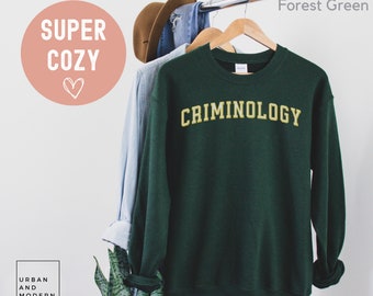 criminology sweatshirt, criminology gift, criminology crewneck, long sleeve, Master of Criminal Justice, gift, college, university, student