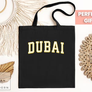 dubai  tote bag, dubai bag, dubai gift, dubai vacation, UAE gift,