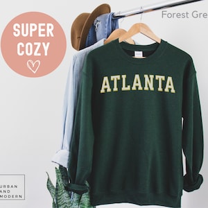 Atlanta sweatshirt, atlanta shirt, atlanta gift, atlanta sweater, atlanta georgia, varsity, collegiate