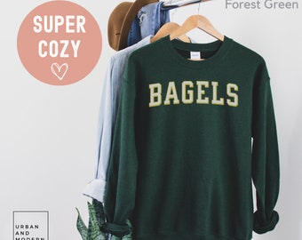 bagels sweatshirt, bagels geschenken, bagels trui, cadeau voor bagelliefhebber, bagel shirt, foodie cadeau,