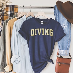 diving t-shirt, diving gifts, diver t-shirt, diver men, vacation gift, swimming, tee, ocean, varsisty