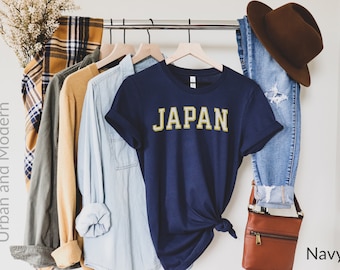 japan shirt, tshirt, japanese gift, japan travel, japan vacation, Japan t-shirt, Japan tee, varsity