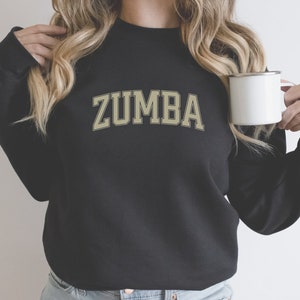 zumba sweatshirt, zumba gift, gift for zuma, dancing, crewneck, long sleeve, gift for her, birthday, christmas