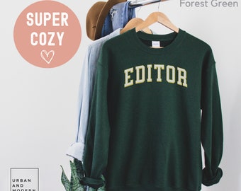 editor gift, editor sweatshirt, publishing company, media gifts, copy editor, content editor