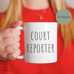 court reporter mug, gift Ceramic Mug 11oz, Stenographer ,  Court Reporting Student, graduation, Coworker