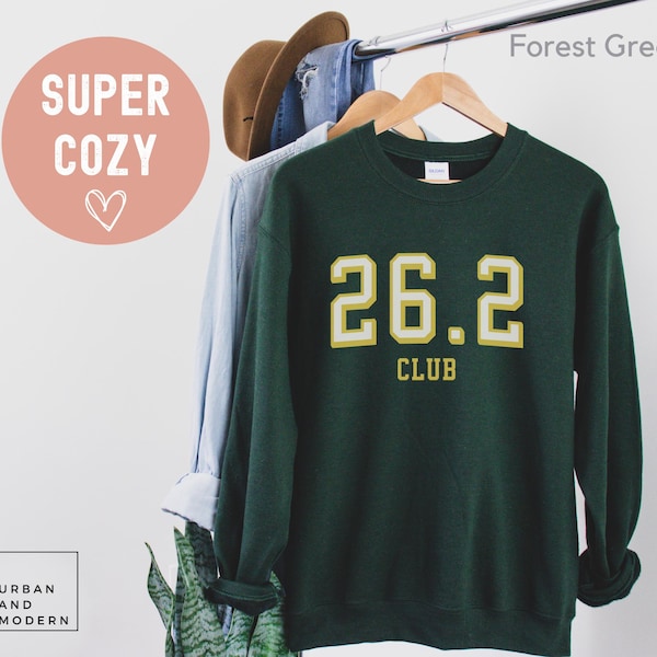 26.2 club sweater, marathon sweatshirt, marathon gift, marathon runner, marathon running, marathon training,