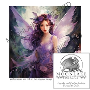 Fairy, Fairy Fantasy Art "Brianna" Fabric Craft Panels 100% Baumwolle oder Polyester