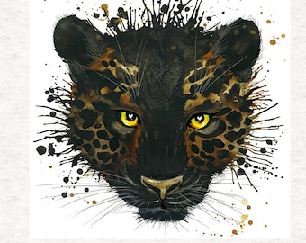 Paneles artesanales de tela Jaguar en 100 % algodón o poliéster