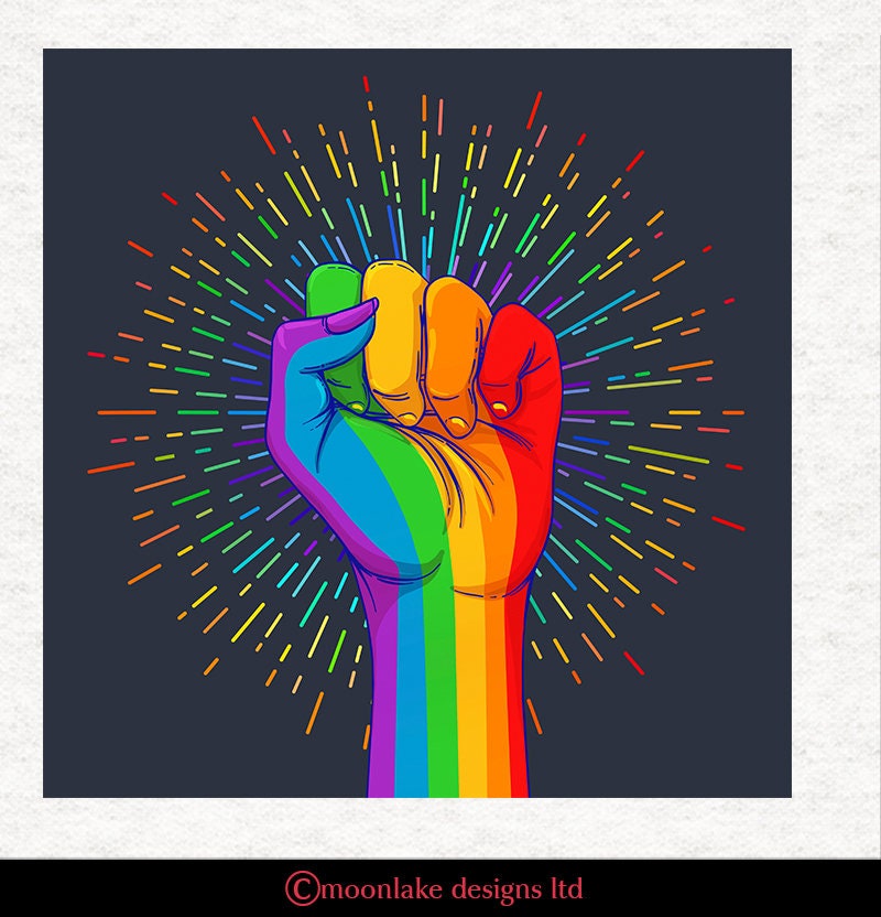 Orgullo Gay Arte LGBT. Panel de tela / Costura / Artesanía - Etsy
