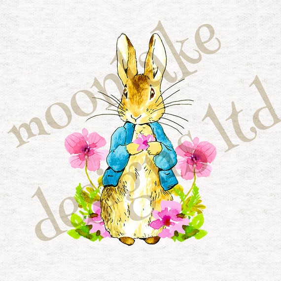 12x12 inch Sewing Six little Peters Printed Fabric Panels Craft Peter Rabbit Upholstery