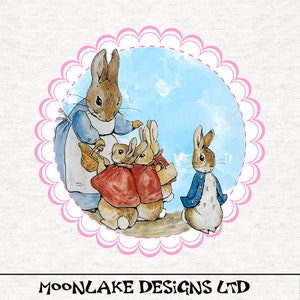 Beatrix Potter, Mrs Rabbit, Flopsy Mopsy, Cotton Tail & Peter Rabbit, Beatrix Potter | Upholstery | Sewing | Craft | Printed Fabric Panels