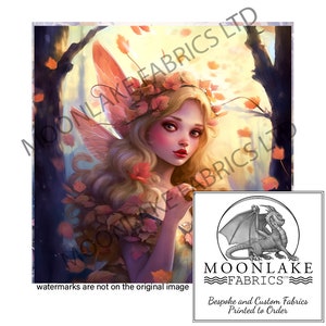 Fairy, Fairy Fantasy Art &quot;Aneira &quot; Fabric Craft Panels 100% Cotton or Polyester