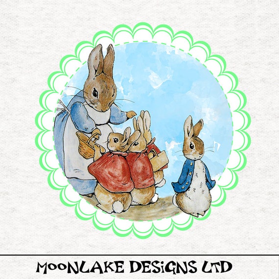 Beatrix Potter, Mrs Rabbit, Flopsy Mopsy, Cotton Tail & Peter