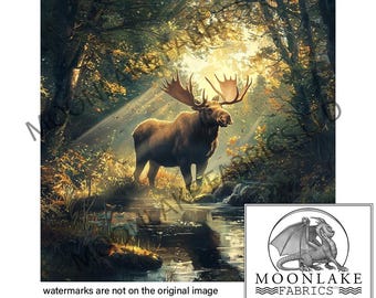 Moose Fabric Panel, Moose 36