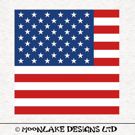 USA Flagge, alter Glanz im quadratischen Stoff Polsterstoff