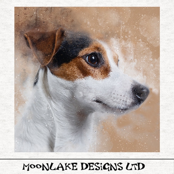 Christmas Fabric Quilting SewingCraft Panel Jack Russell Dog