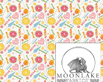 Candy and Lolly Pop Fabric 100% Cotton 130gsm Poplin