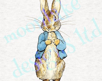 Beatrix Potter Peter Rabbit Fabric Craft Panels 100% Cotton or Polyester