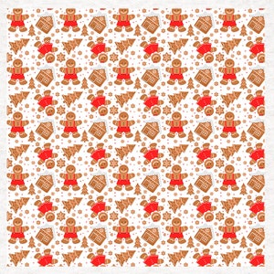 Gingerbread Christmas Fabric Panel | Fabric Craft Panels 100% Cotton or Polyester
