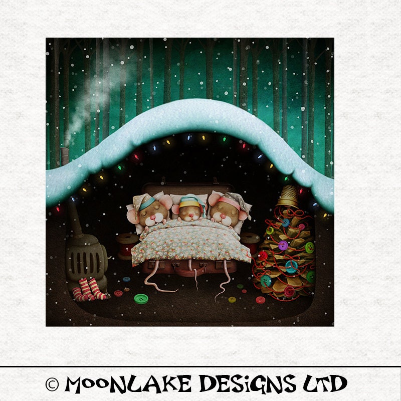 Twas the Night Before Christmas Mouse Christmas Family Etsy