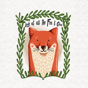 Fox Head Fun slightly naughty -  Fabric Craft Panels in 100% Cotton or Polyester