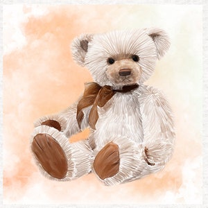 Teddy Bear ,  Fabric Panel | Upholstery | Sewing | Craft | Printed Fabric Panels
