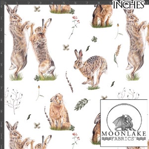 Tissu Hare 100% Qualité Coton Poplin Tissu *Exclusif*