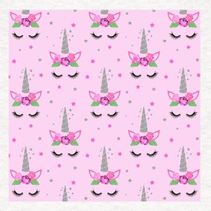 Einhorn-Stoff-Panel, über Uni-Design.  Stoff Panel Stoff Handwerk Panels 100 % Baumwolle oder Polyester