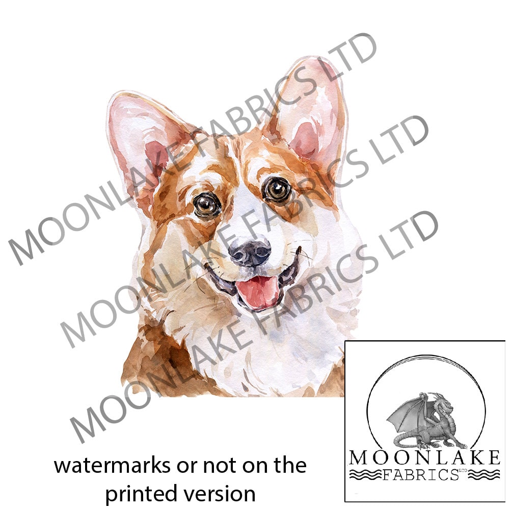 Corgi fabric panel - Etsy 日本
