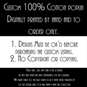 Your Own Design, Your Images Made for Metres and Half Metres, Bespoke, 100% Cotton Poplin Fabric Size: 111.39cm wide (44 inches)