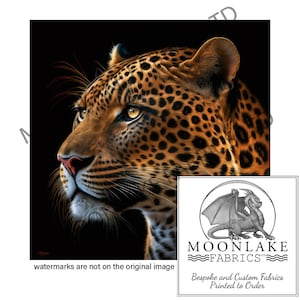 Jaguar Portrait 100% Natürliche Baumwolle oder 290g/m² dickes weiches Polyester Panel Quadrate