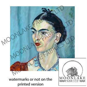 Mexikanska Frida Kahlo tygpaneler i 100 % bomull eller polyester