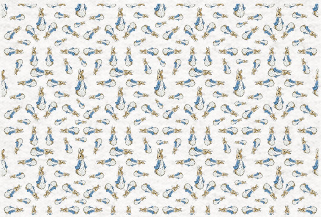 Peter Rabbit Pattern Background Peter Rabbit Little Peaters Crowded Pattern Repeating Pattern, 60x40cm ...
