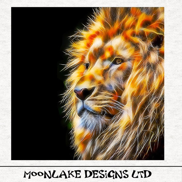 Check Panel Lion Print Top main image 1