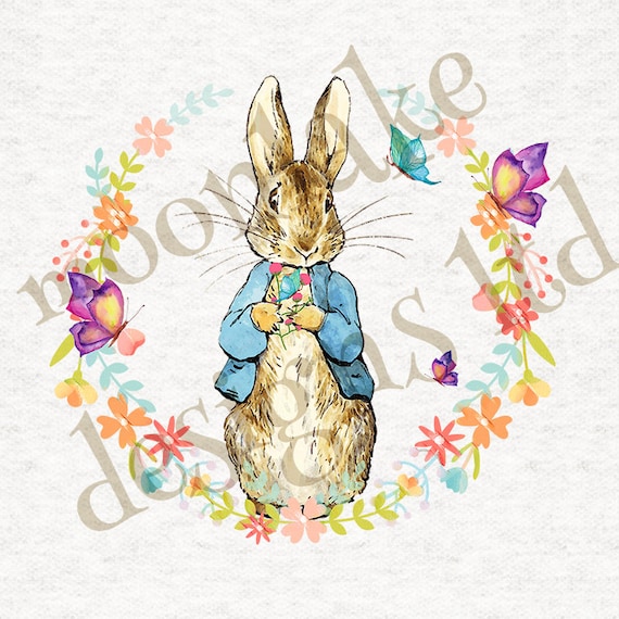 Flopsy holiday wreath Upholstery Craft Quilting sewing Winter Peter Rabbit