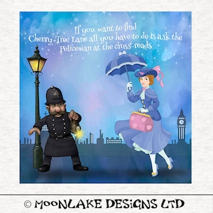 Mary Poppins, Ask A policeman|Fabric Craft Panels 100% Cotton or Polyester