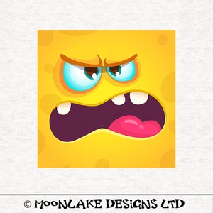 Monsters,  Monster Fabric Panel | | Fabric Craft Panels 100% Cotton or Polyester