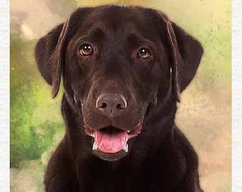 Chocolade Labrador | Fabric Craft Panelen in 100% katoen of polyester
